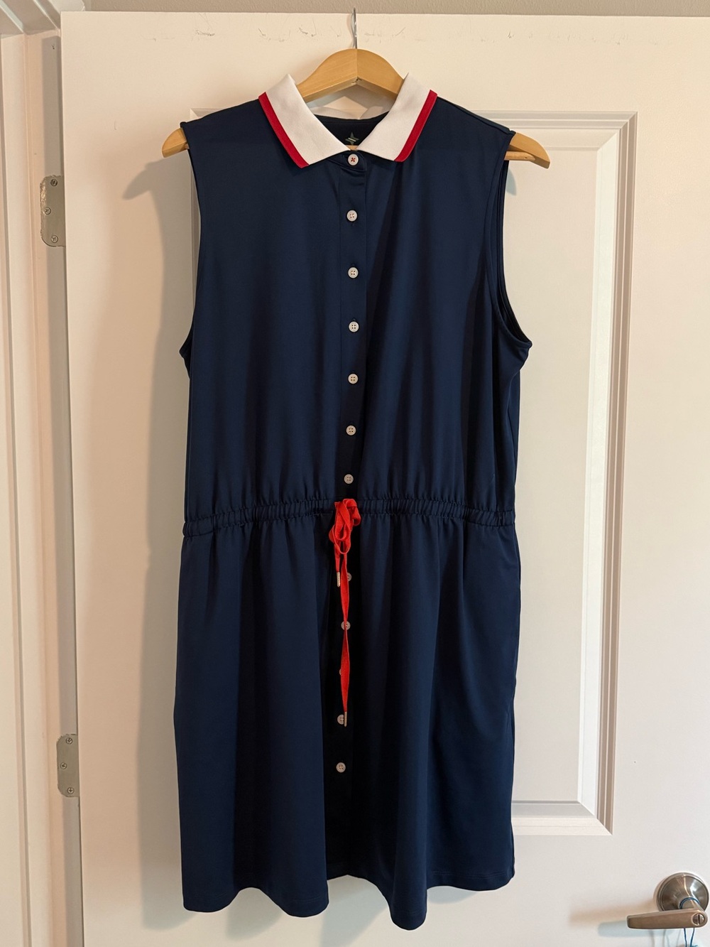 Tuckernuck TNUCK SPORT
Navy Sleeveless Performance Jersey Alcott Golf Dress